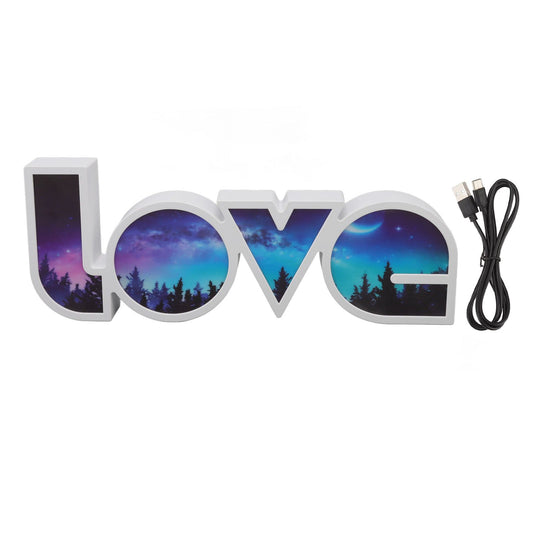 Love Letter Light LED USB and Battery Power Supply White Light Love Sign Decorations Light for Birthday V1294-YM3119220156012-0421