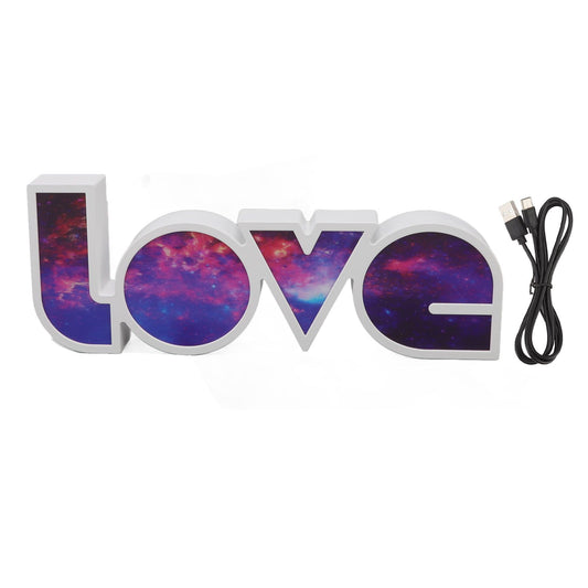 Love Letter Light LED USB and Battery Power Supply White Light Love Sign Decorations Light for Birthday V1294-YM3119220156013-0421