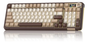 Solakaka A99PRO 3-Mode RGB Mechanical Keyboard, Milk-Coffee-Brown V1300-A99PRO-MILK-COFFEE-BROWN