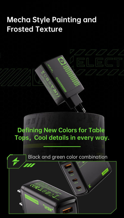AC30U2-EU 30W USB C Charger, 4-Port Fast Charging Block,black V1300-AC30U2-EU