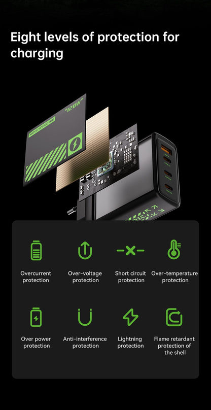 AC30U2-EU 30W USB C Charger, 4-Port Fast Charging Block,black V1300-AC30U2-EU