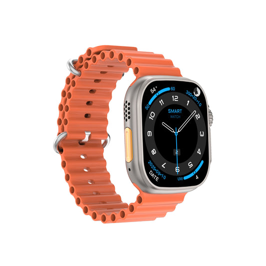 DT Ultra 4 Smart Watch Full Touch Screen Fitness Tracker for Men Women, Orange V1300-DT-ULTRA4