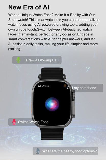 DT Ultra 4 Smart Watch Full Touch Screen Fitness Tracker for Men Women, Orange V1300-DT-ULTRA4
