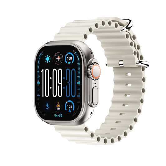 DT Ultra5pro Smart Watch, Full Touch Fitness Watch for Men Women, Silver V1300-ULTRA5PRO-SILVER