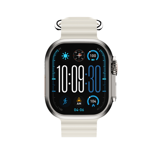 DT Ultra5pro Smart Watch, Full Touch Fitness Watch for Men Women, Silver V1300-ULTRA5PRO-SILVER