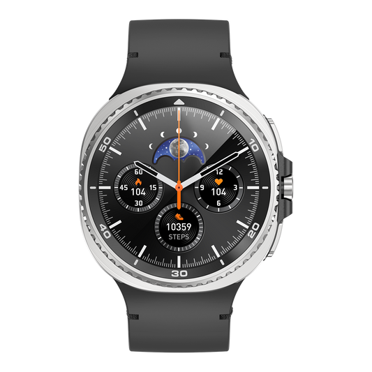 Watch8Classic-SU02 Smart Watch, Full Touch Screen Silicone Sports Wrist Watch for Men Women, Black V1300-WATCH8CLASSIC-SU02-BLACK