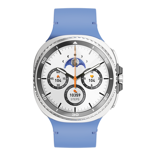 Watch8Classic-SU02 Smart Watch, Full Touch Screen Silicone Sports Wrist Watch for Men Women, Blue V1300-WATCH8CLASSIC-SU02-BLUE