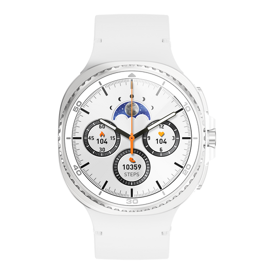 Watch8Classic-SU02 Smart Watch, Full Touch Screen Silicone Sports Wrist Watch for Men Women, White V1300-WATCH8CLASSIC-SU02-WHITE