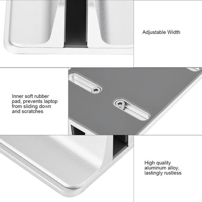 Adjustable Aluminum Vertical Laptop Stand NoteBooks Holder V1301-98262860
