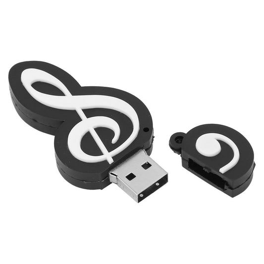 Black Note Appearance USB Flash Drive Cute Music Movie Data Transfer USB V1301-98731072