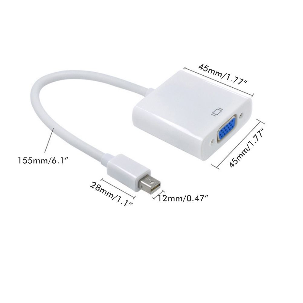 Mini DP to VGA Adapter DP to VGA Conversion Line Support Mini DP v1.2 V1301-98940322