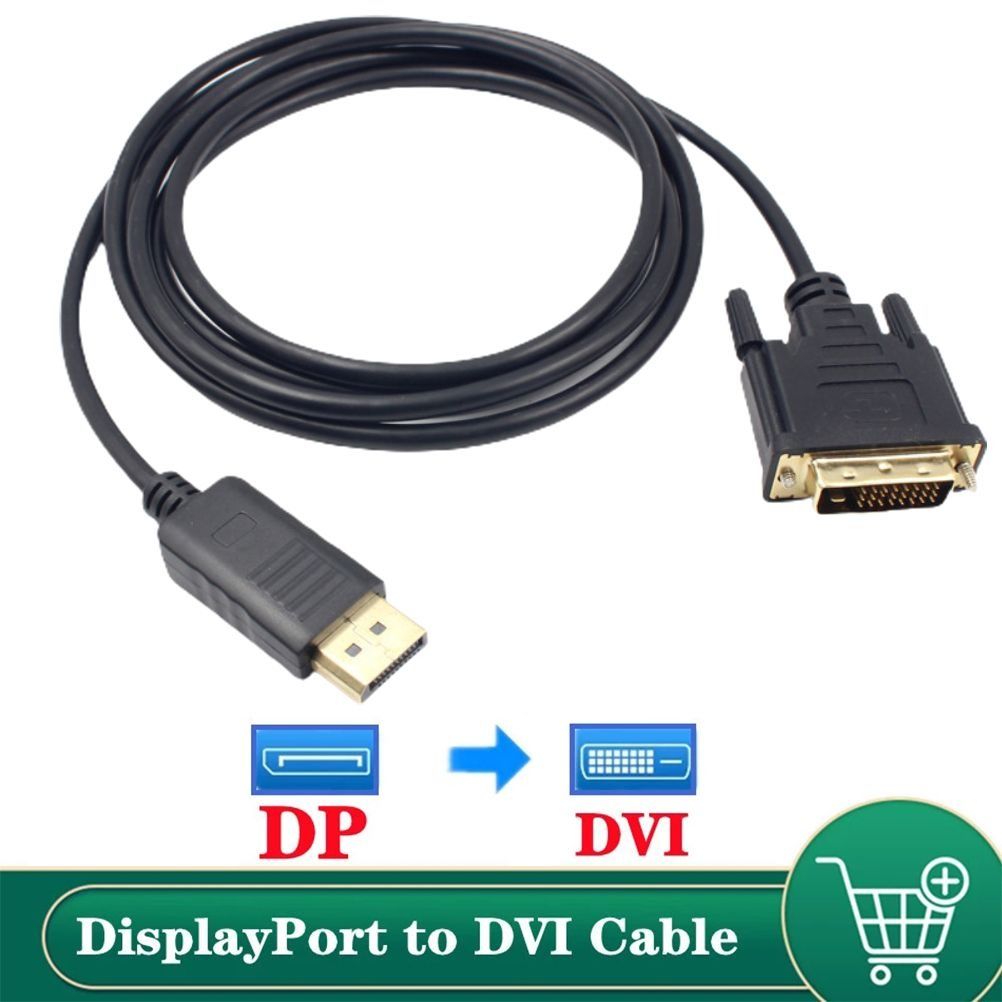 1.8M DP Male to DVI Male Adapter 1080P DP to DVI Adapter Support DP 1.1a V1301-98940323