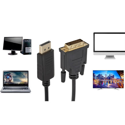 1.8M DP Male to DVI Male Adapter 1080P DP to DVI Adapter Support DP 1.1a V1301-98940323