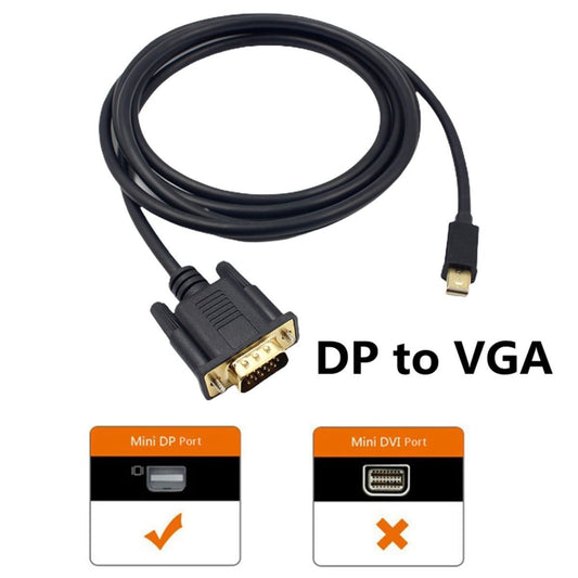 1.8M MIni DP to VGA Adapter 1080P DP to VGA Adapter HDTV Display for MacBoo V1301-98940324