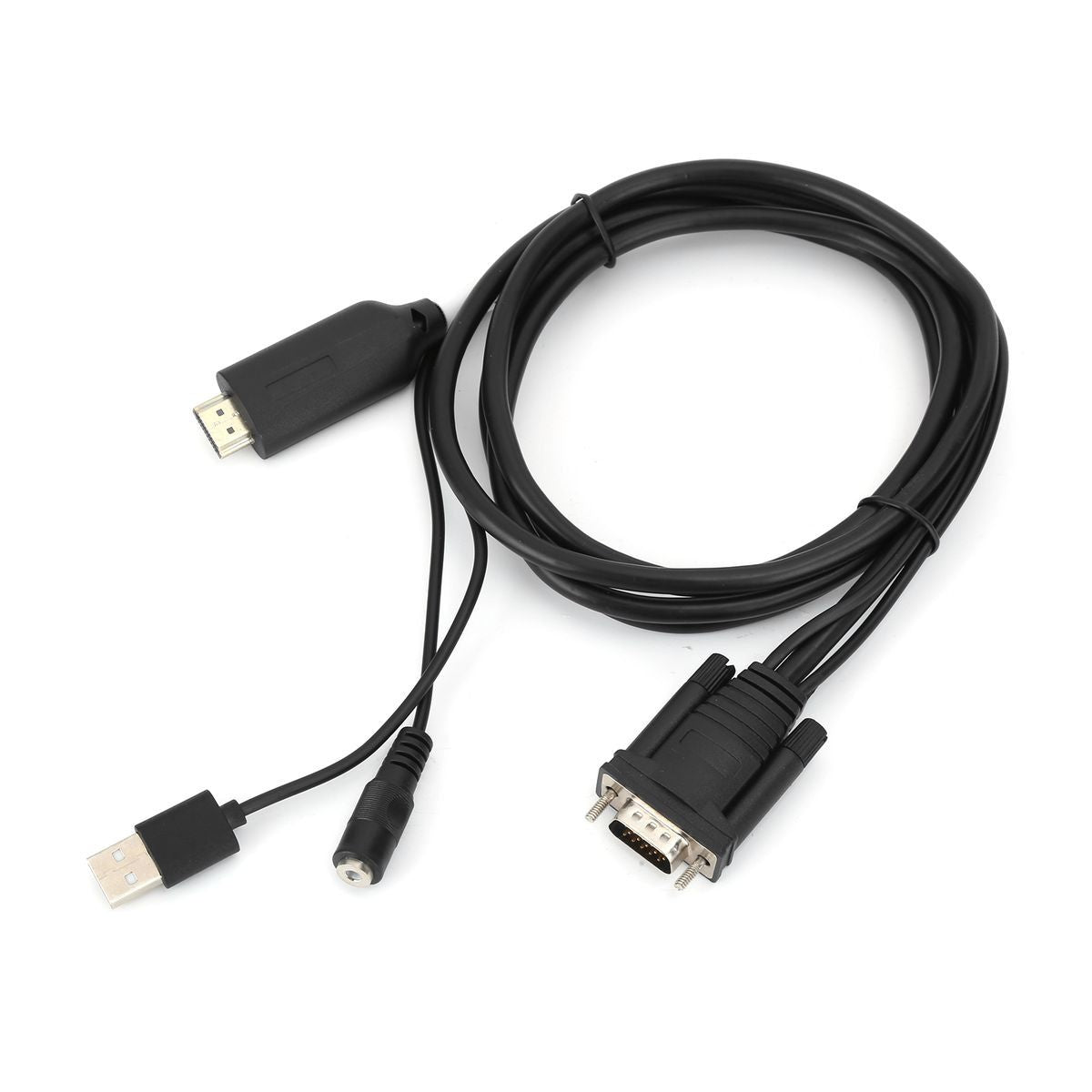 HDMI to VGA Adapter Adapter Digital to Analog Transformer with 1.8m USB V1301-98940339