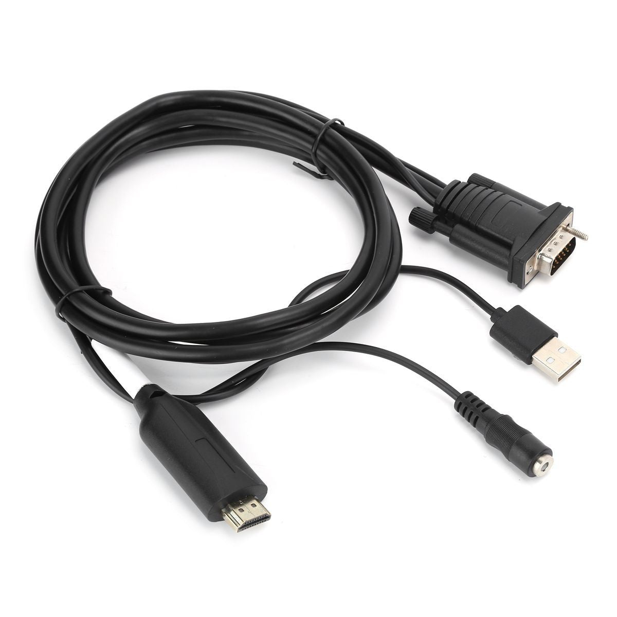 HDMI to VGA Adapter Adapter Digital to Analog Transformer with 1.8m USB V1301-98940339