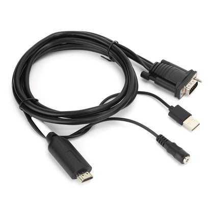 HDMI to VGA Adapter Adapter Digital to Analog Transformer with 1.8m USB V1301-98940339
