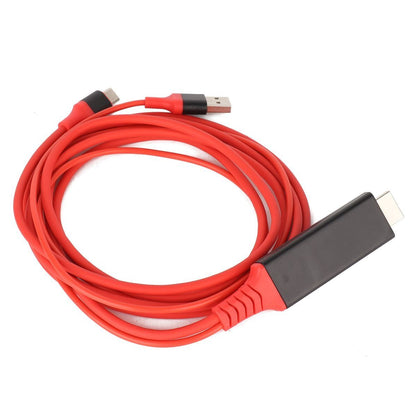 TypeC to HDMI Adapter USB 3.1 Phone to TV Charging Wire(Red ) V1301-98940348
