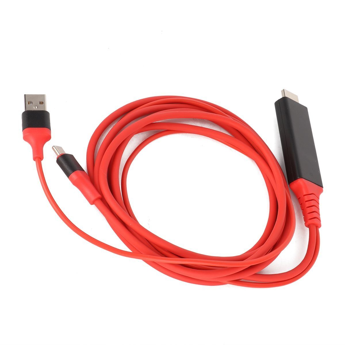 TypeC to HDMI Adapter USB 3.1 Phone to TV Charging Wire(Red ) V1301-98940348