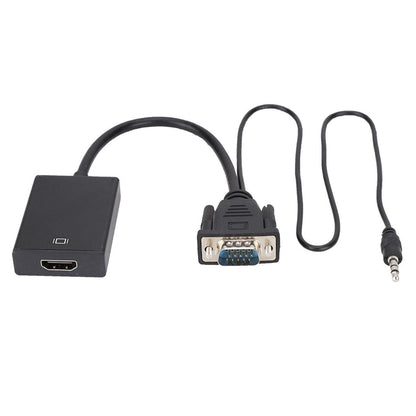 VGA to HDMI Adapter With Audio For Projector PC HDTV 1080P V1301-98940358