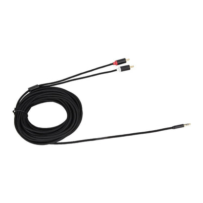 3.5mm Audio Plug to 2RCA Gold Plated Microphone for Mobile Phone 10M V1301-98940359