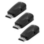 3 Sets HDMI Male to VGA Female Adapter 1080P Video Adapter with Audio Outpu V1301-98946117