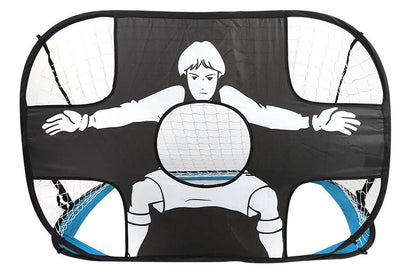 2 in 1 Portable Foldable Soccer Goal with Detachable Target - Blue V1308-DSZKI-100-1