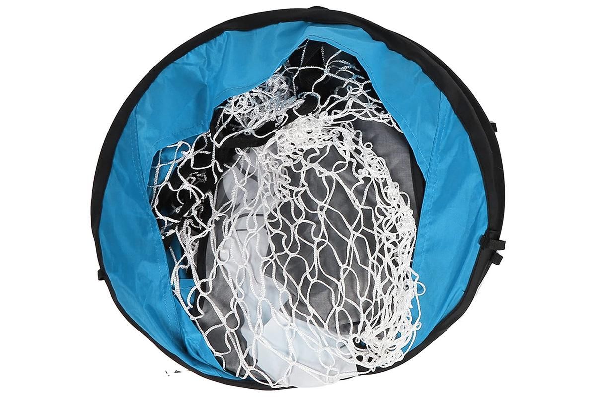2 in 1 Portable Foldable Soccer Goal with Detachable Target - Blue V1308-DSZKI-100-1