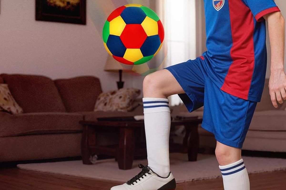 Quiet Indoor Soccer Ball Soft Foam Football for Home Dribbling Training V1308-DSZKI-101