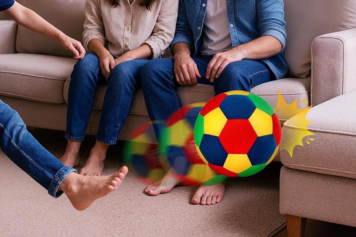 Quiet Indoor Soccer Ball Soft Foam Football for Home Dribbling Training V1308-DSZKI-101