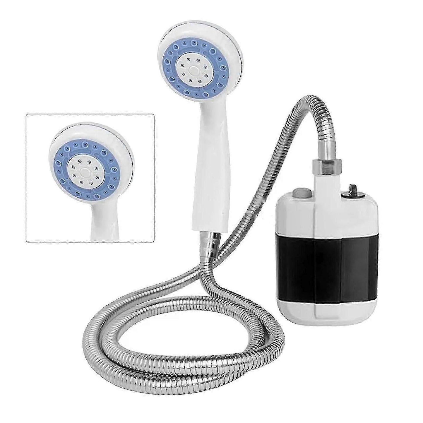 Portable Electric Camping Shower Pump, Battery Powered ABS Shower for Outdoor Use