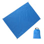 Camping Ground Sheet Waterproof Silver Coated Sunlight Resistant Quick Dry Outdoor Mat - Blue 230*210cm