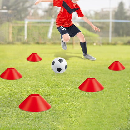 Soccer Goals for Backyard Set Outdoor Sports Games - Red Goal Frame with White Net V1308-DSZKI-104-1