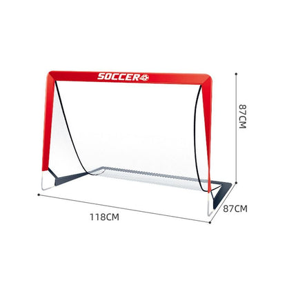Soccer Goals for Backyard Set Outdoor Sports Games - Red Goal Frame with White Net V1308-DSZKI-104-1