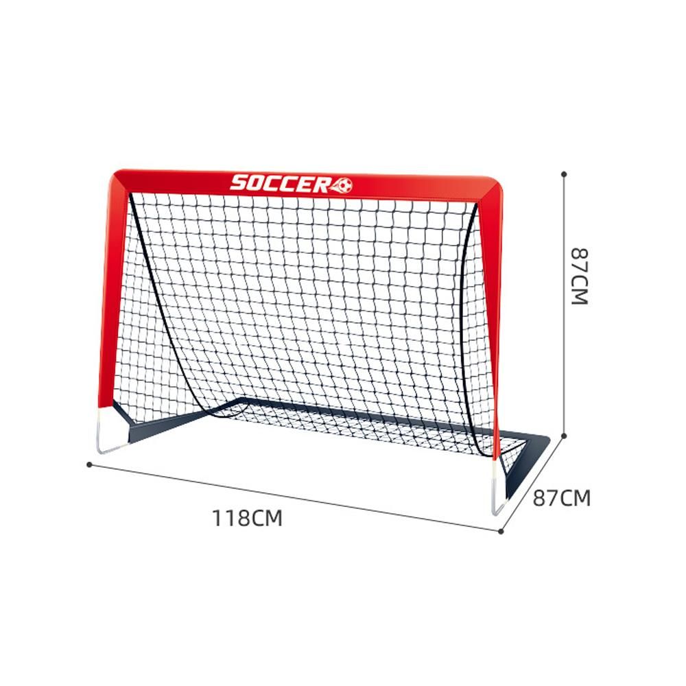 Soccer Goals for Backyard Set Outdoor Sports Games - Red Goal Frame with Black Net V1308-DSZKI-104-2