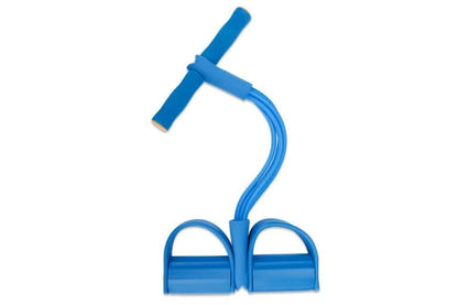 6 Tube Resistance Band Ankle Puller Foot Pedal Fitness Exercise Rope - Blue V1308-DSZKI-105-2