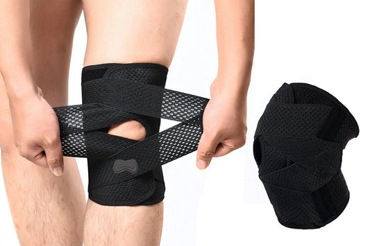 Knee Brace with Side Stabilizers for Meniscus Tear Knee Pain Breathe Knee Sleeve Relieve Knee Pain Injury V1308-DSZKI-107-2