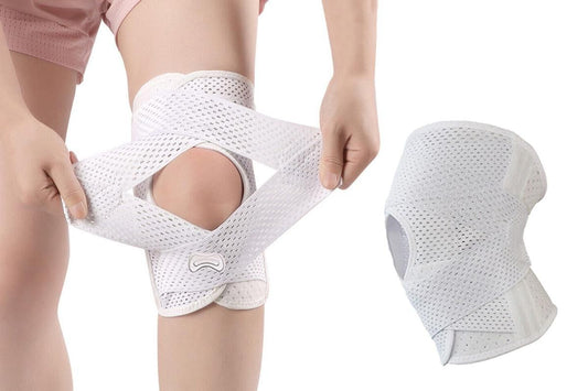 Knee Brace with Side Stabilizers for Meniscus Tear Knee Pain Breathe Knee Sleeve Relieve Knee Pain Injury V1308-DSZKI-107-8