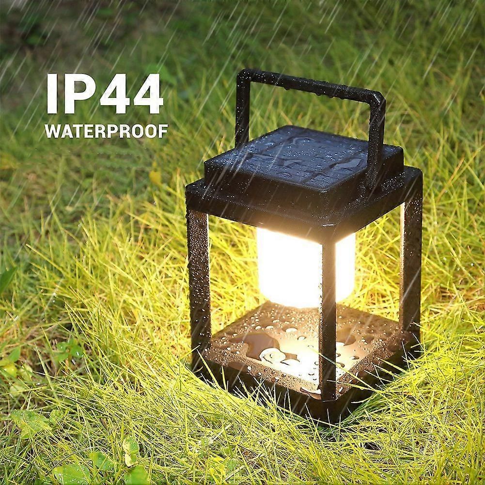 3000K Solar Light Outdoor USB Foldable Waterproof Camping Lantern Led Light Rechargeable Power Bank Portable Led Solar Lamp