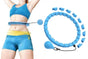 32 Section Weighted Hula Hoop with Massage Rollers - Blue V1308-DSZKI-109-2