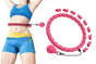32 Section Weighted Hula Hoop with Massage Rollers - Pink V1308-DSZKI-109-3