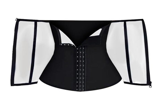 Women's Workout Waist Trainer - 3-Row Hook & Zip Slimming Belt for Yoga & Fitness - Silver & L V1308-DSZKI-117-10