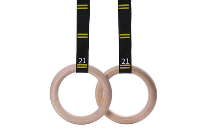 Wooden Gymnastic Rings Set Adjustable Fitness Rings for Home Workouts V1308-DSZKI-121