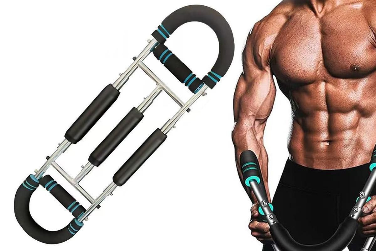 Twister Arm Trainer Adjustable Twister Arm Chest Exerciser With 3 Springs - Red V1308-DSZKI-122-1