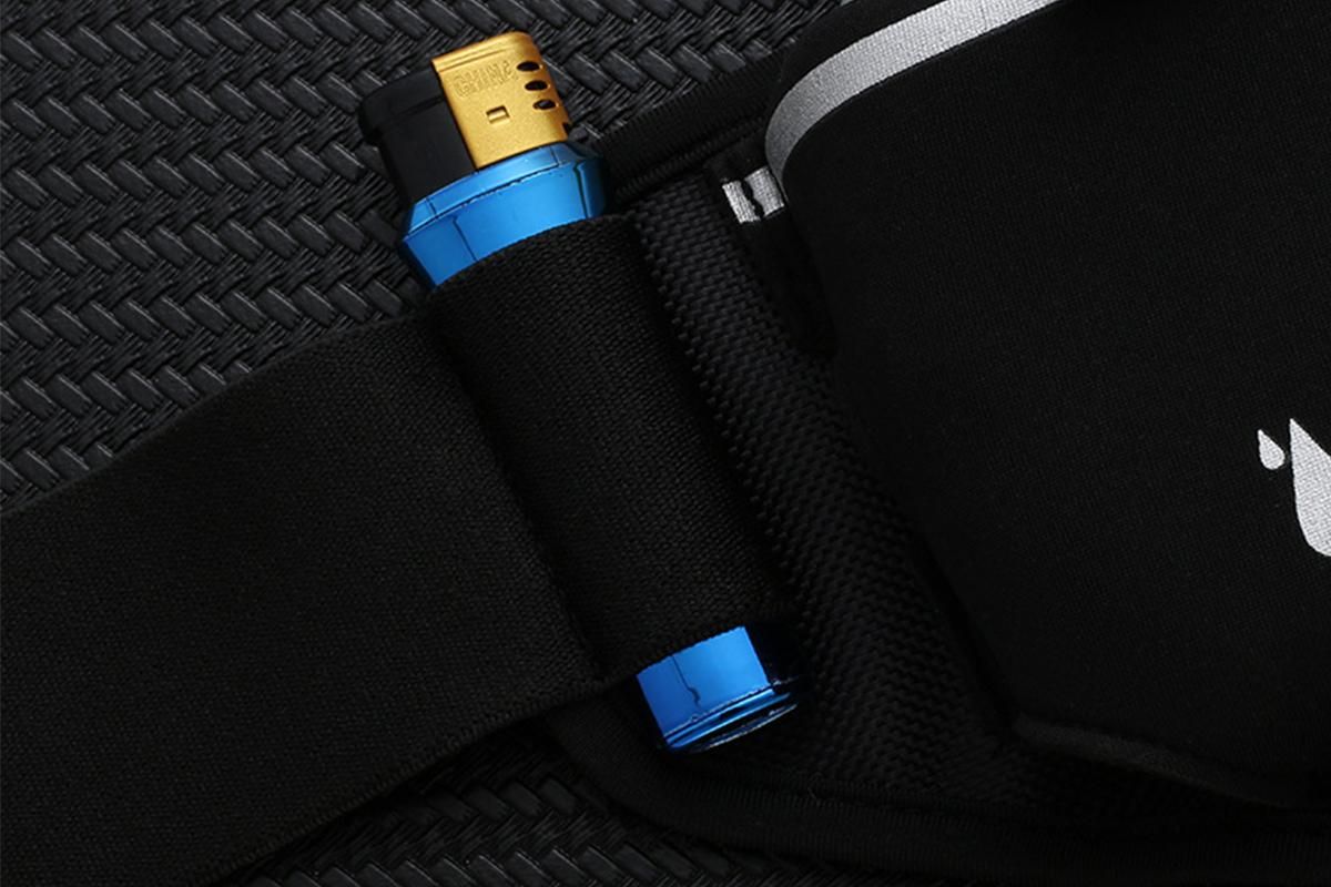 Hydration Running Belt with 2 Water Bottles and Phone Pouch for Marathon Hiking - Black V1308-DSZKI-125-3