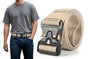 Nylon Tactical Belt Quick-Release for Outdoor Work Daily - Khaki V1308-DSZKI-128-1