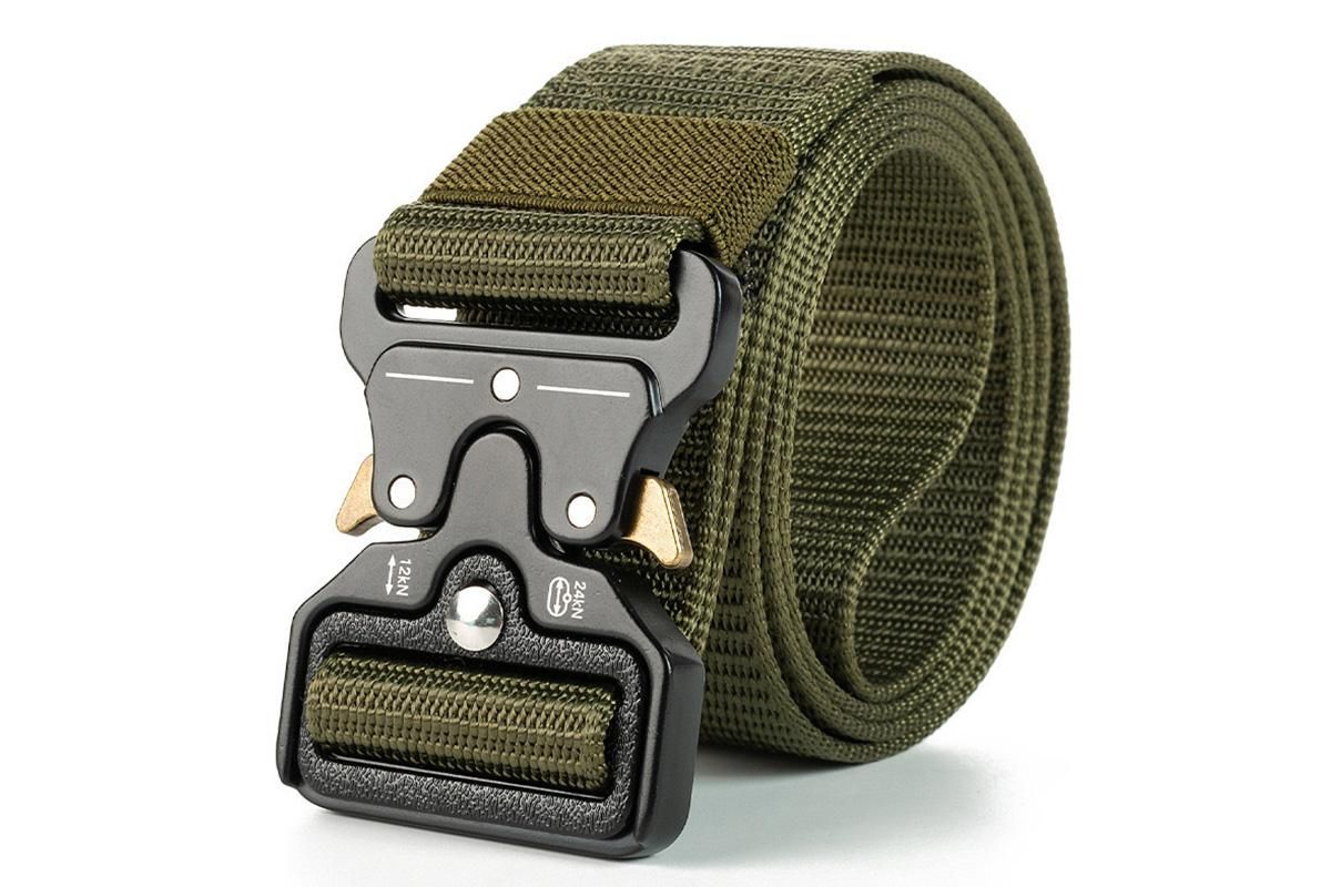 Nylon Tactical Belt Quick-Release for Outdoor Work Daily - Army Green V1308-DSZKI-128-3