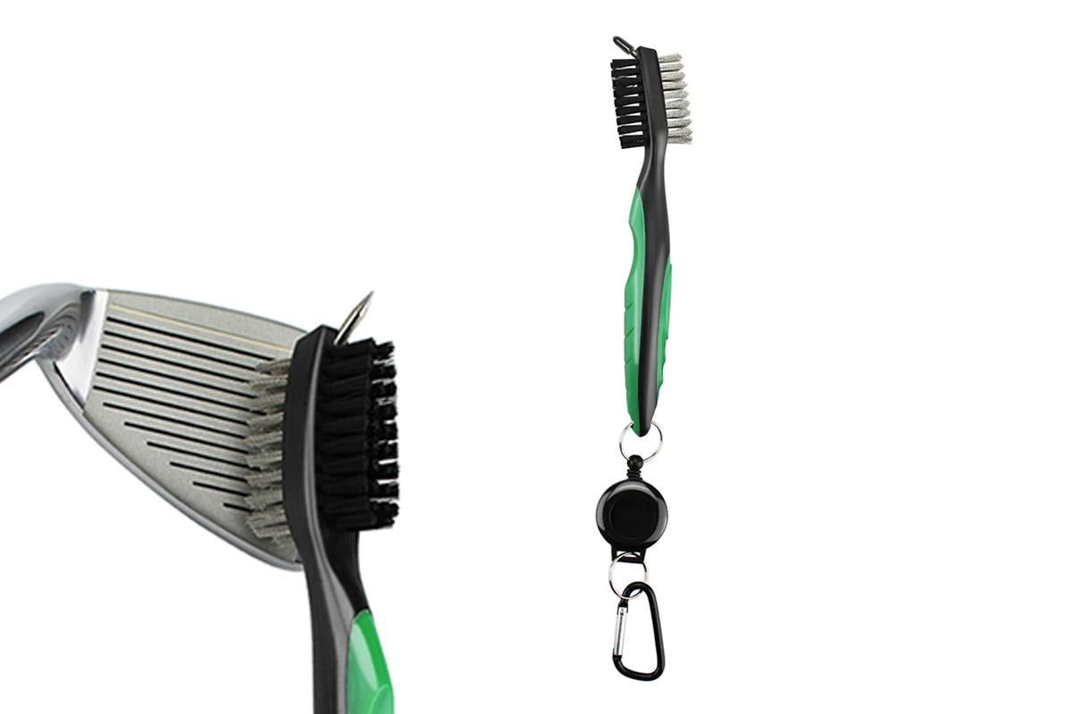 Golf Club Cleaning Brush Reel Groove Cleaner Tool -Green V1308-DSZKI-130-2