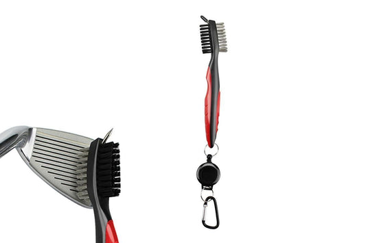 Golf Club Cleaning Brush Reel Groove Cleaner Tool -Red V1308-DSZKI-130-4
