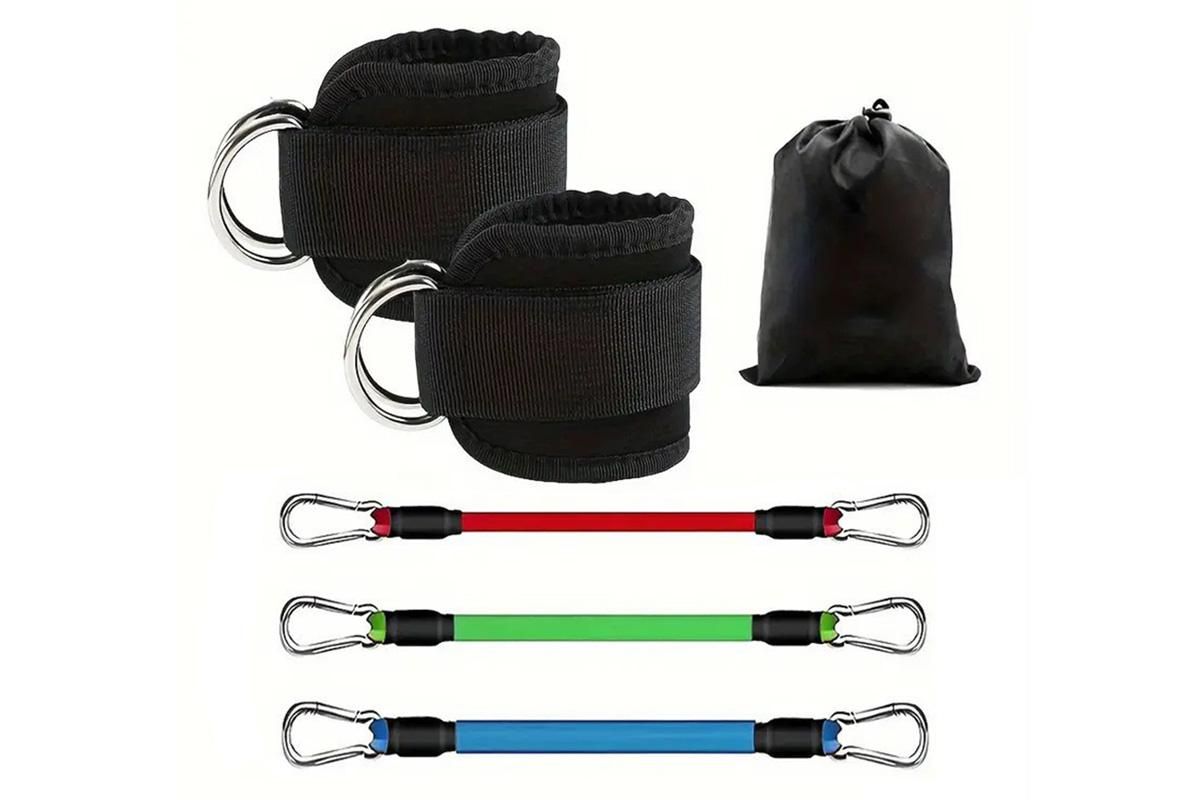6Pcs Ankle Resistance Bands Ankle Bands for Working Out with Cuffs Resistance Bands -Mixed Color V1308-DSZKI-131-1